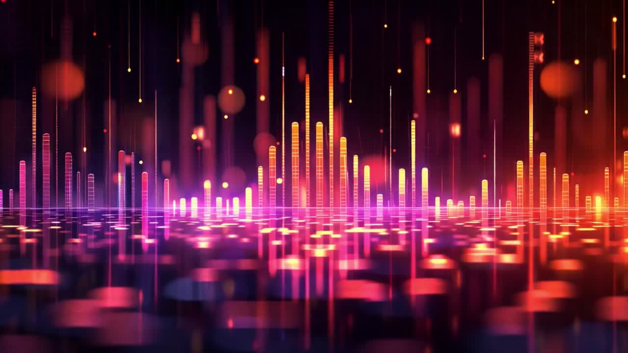 Abstract Audio Spectrum Visualization