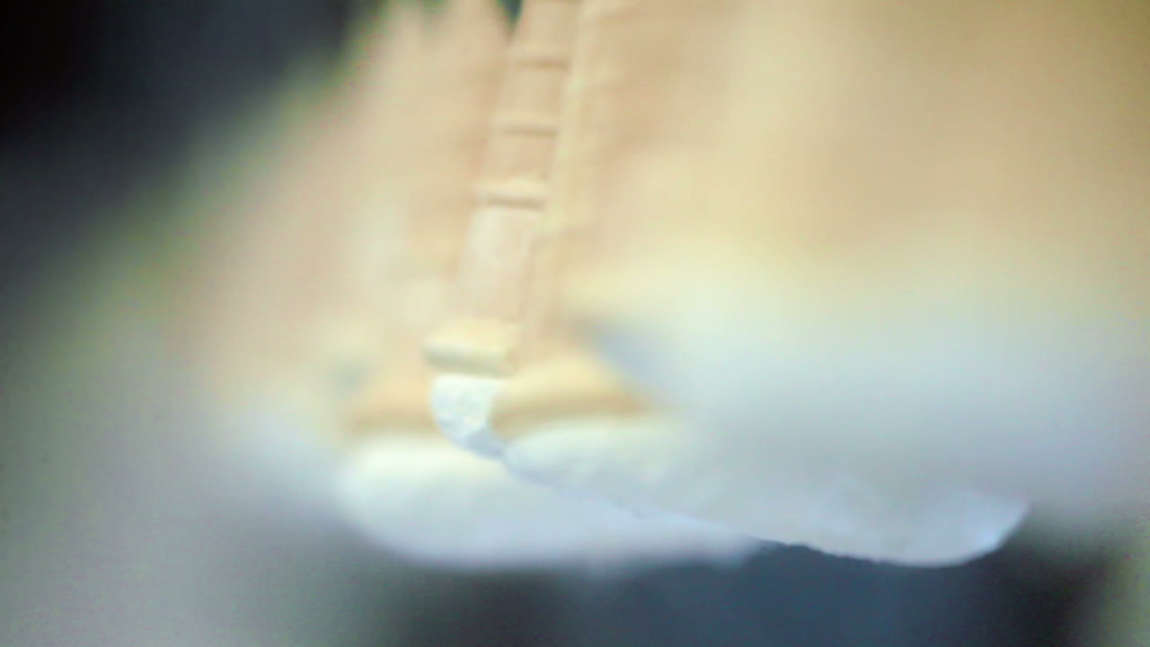 아이스크림 제조. 식품 공장 라인. 식품 생산 과정