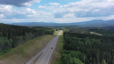 in nature's embrace: aerial view of the spectacular scenery around highway 16, near smithers, bc