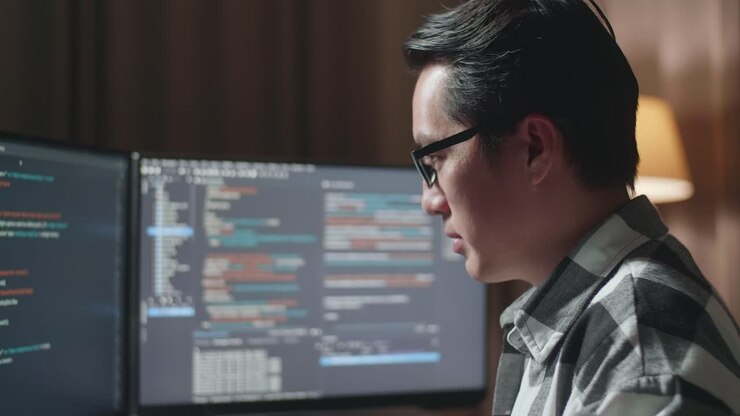 Happy Programmer Celebrating Success