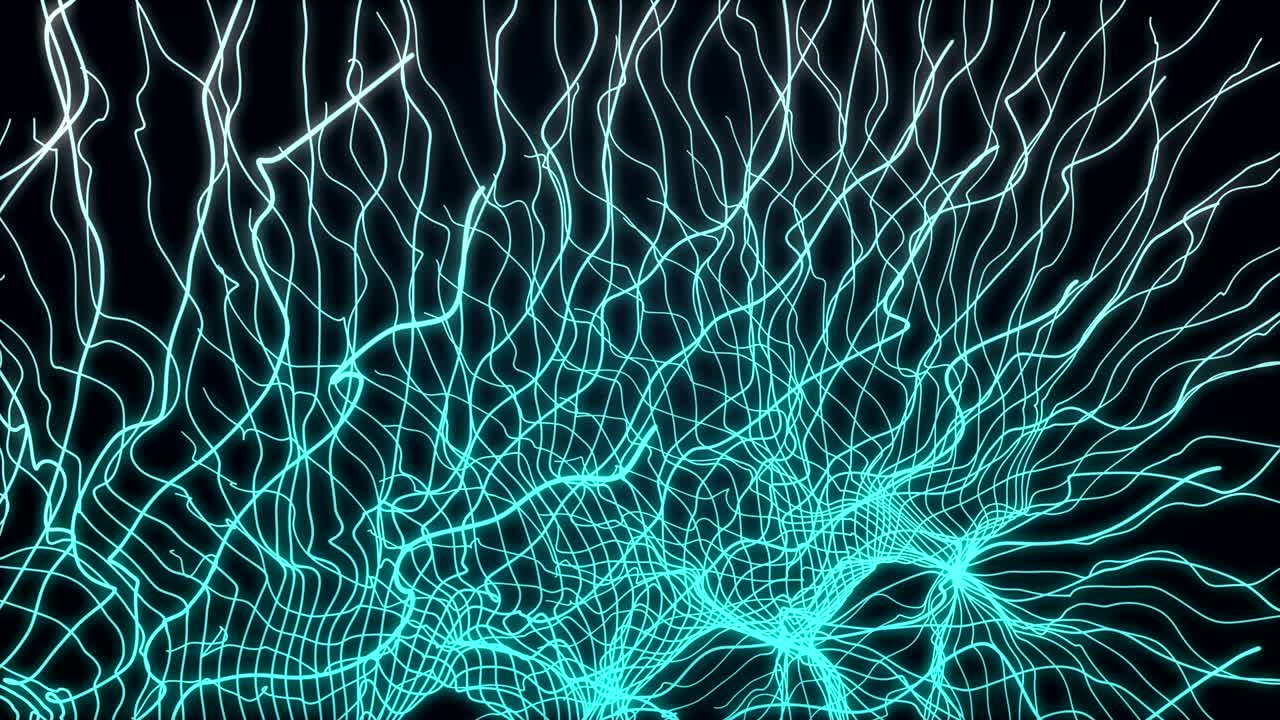 abstract waving line colorful vj motion background loop with room for text, logos, graphics and titles