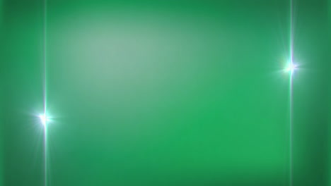 animación del destello de la lente moviéndose alrededor del fondo verde.