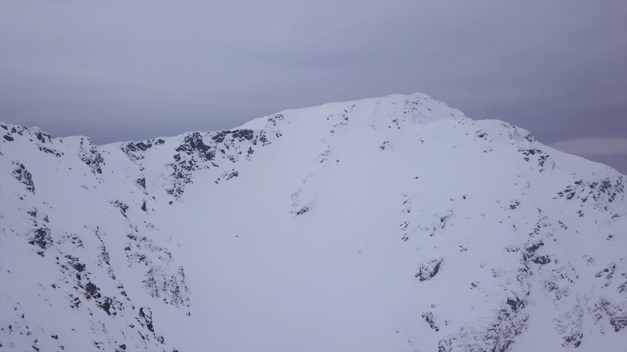 Snow covered Carpathian Mountains in winter