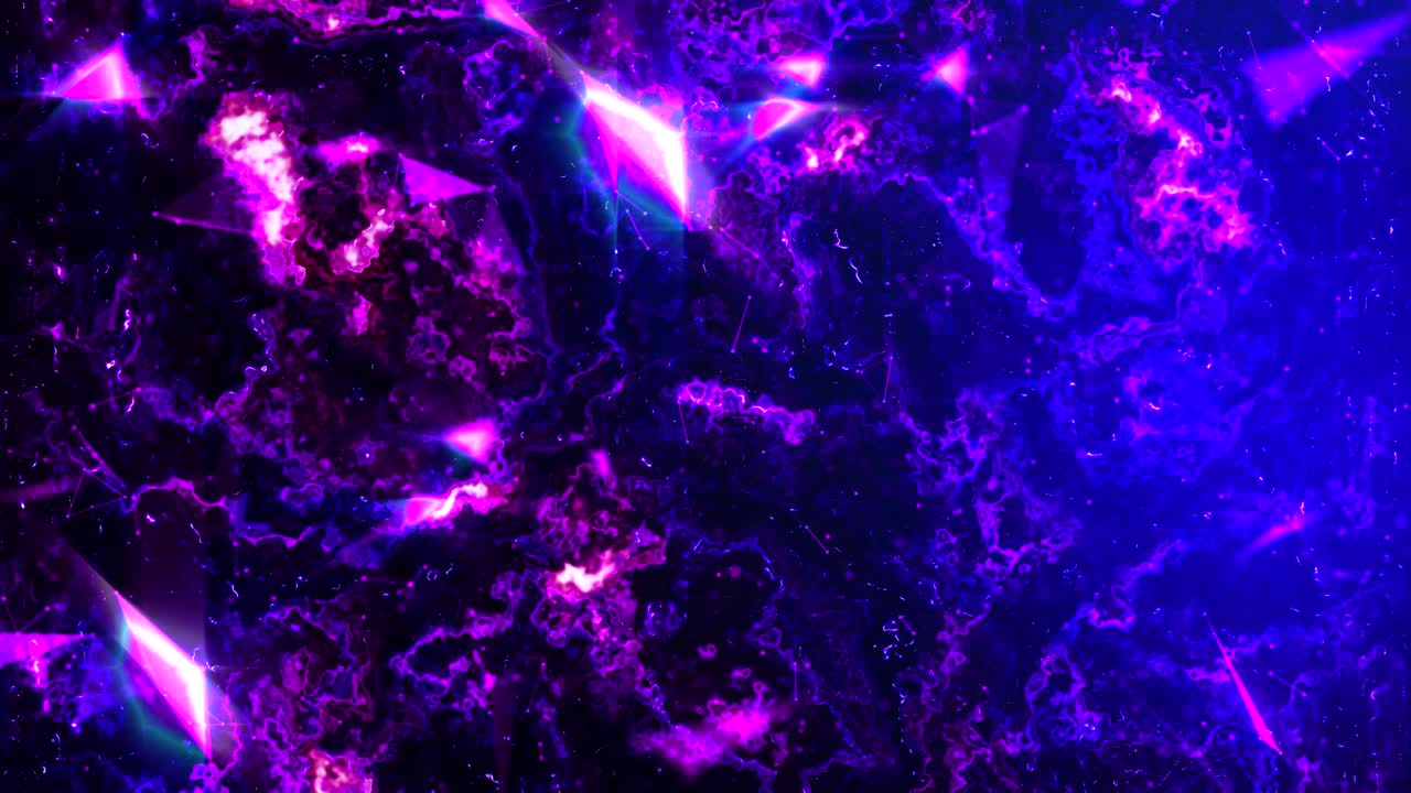 Sfondo Astratto di Cristalli Galattici Colorati