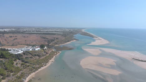 aerial view of beautiful bay
