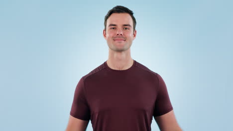hombre, campeón y flexión de bíceps con fitness
