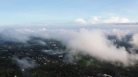 Ascending-aerial-above-Tagaytay,-Philippines