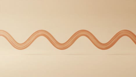 a captivating sequence of smooth, wavy lines on a soft beige background, showcasing the harmony of curves and the subtlety of color in design