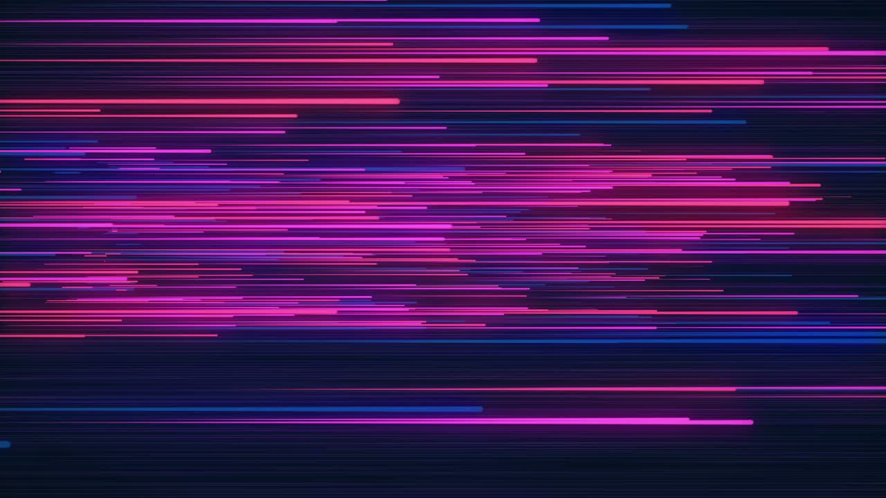 Futuristic ultra violet glowing lines laser rays speed of light space time travel warp speed future