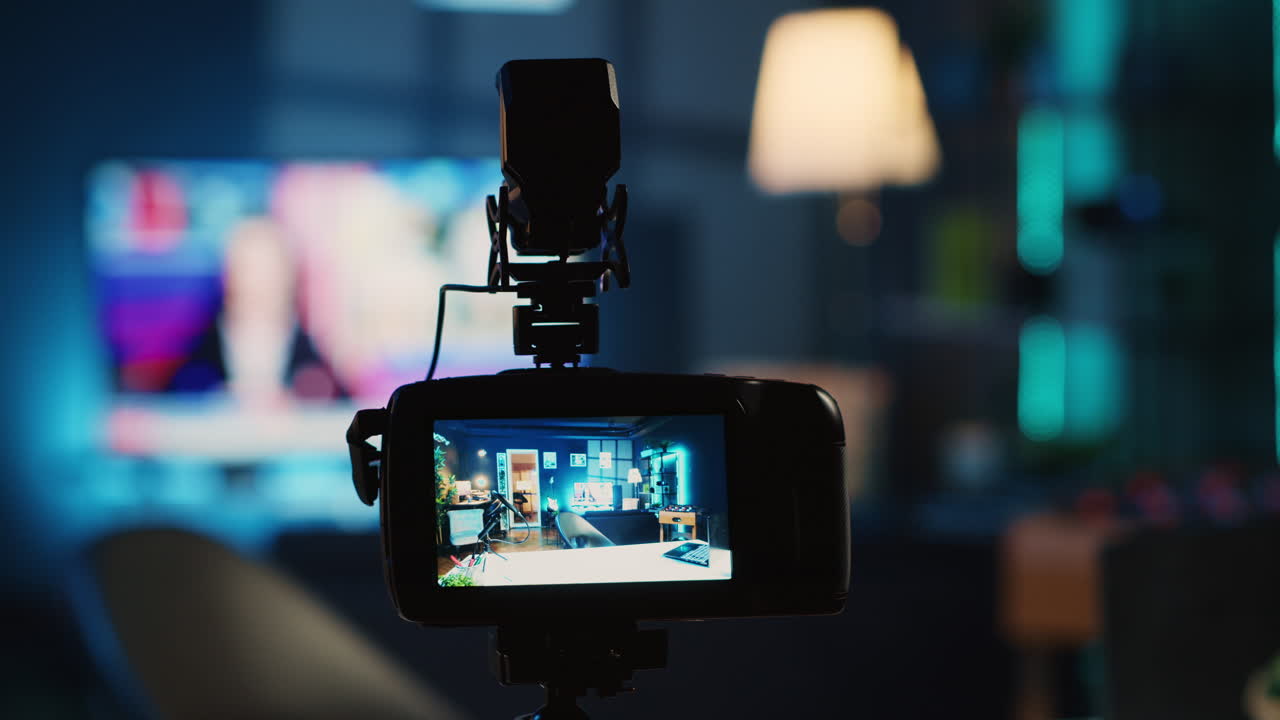 cámara en trípode capturando imágenes