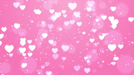 video de fondo de bucle de corazones rosados utilizado en varias ocasiones como aniversario de boda,