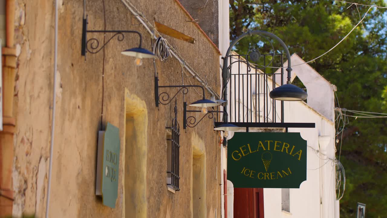 Charming Scopello city center with rustic buildings, Sicily, Italy