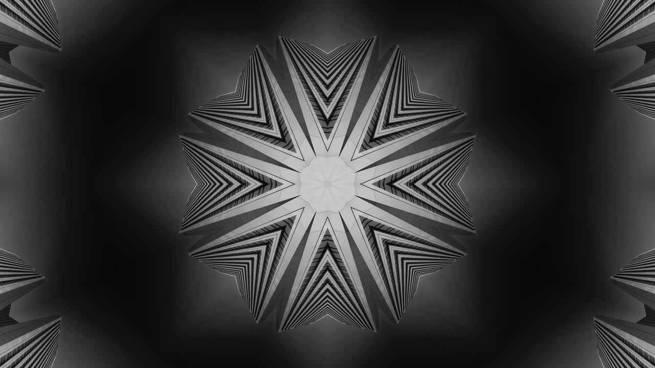 estrellas sin costuras de fusión caleidoscopio gráficos de movimiento