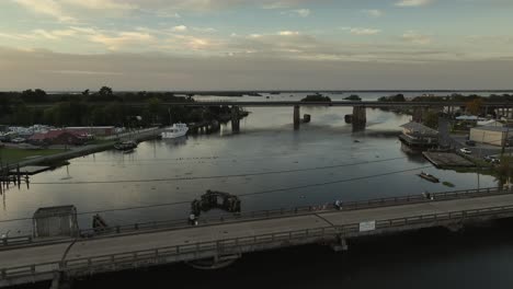 Aerial-view-of-Bayou-Des-Allemands,-Lousiana