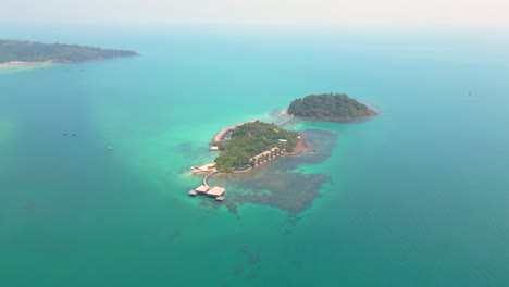 song saa private island sustainable luxury resorts, aerial panoramic view