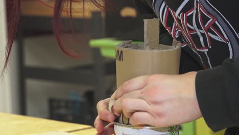 trench candles are made by volunteer helpers