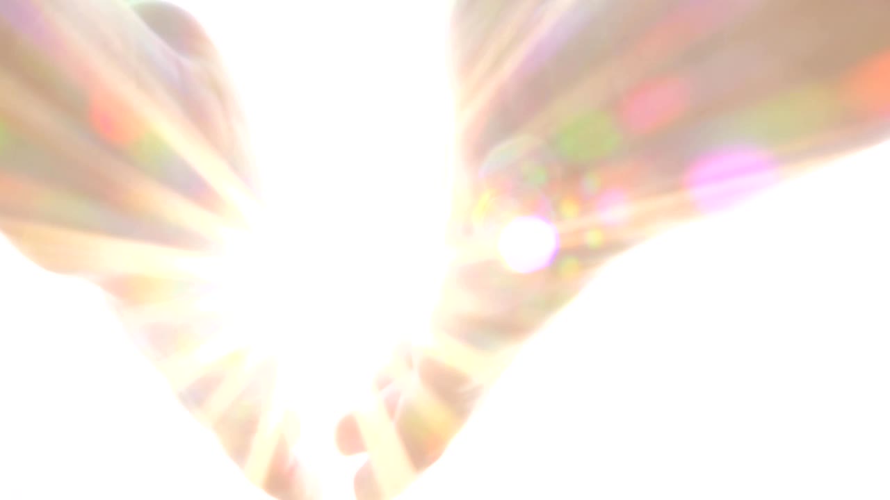 기도하는 손, 빛, 축복, 신, 천사