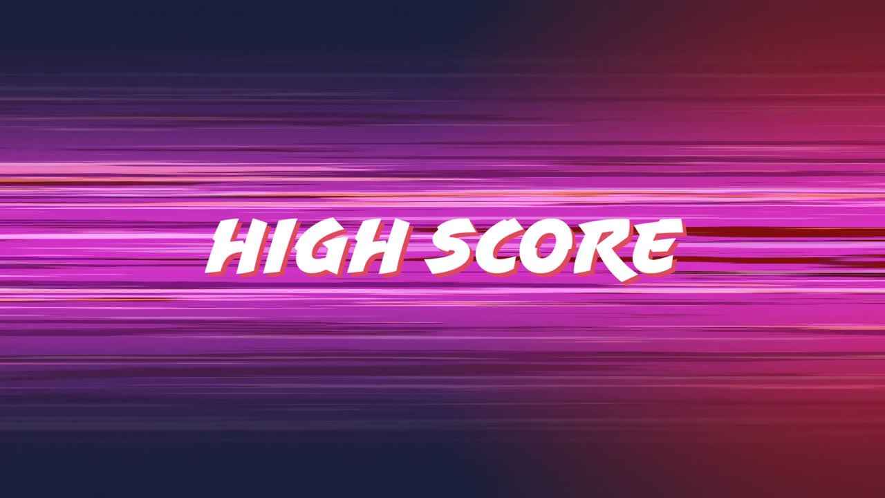 puntuación alta en el juego de arcade