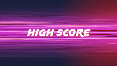 arcade game high score