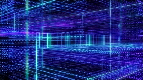 abstract digital grid