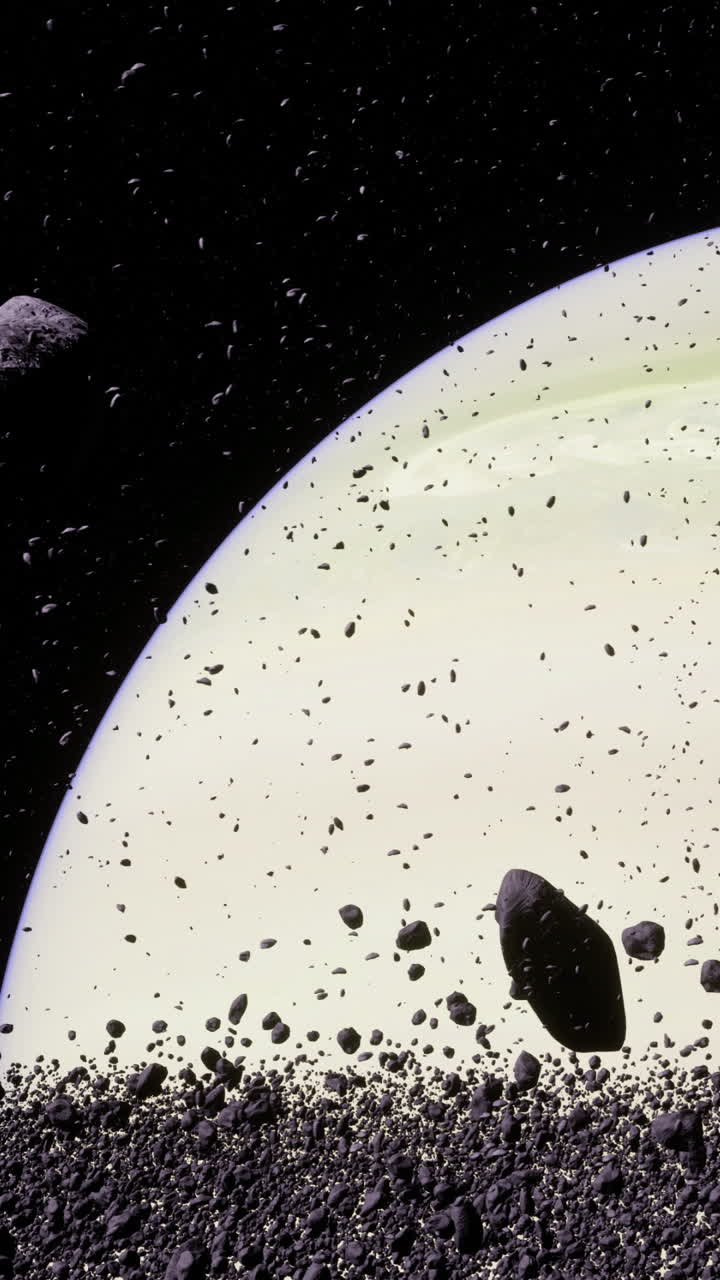 Exploring the captivating rings and moons of a distant gas giant in space