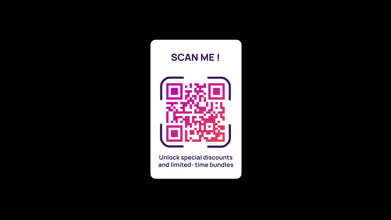 QR Code Offer Card Animation