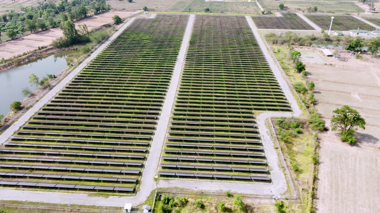 granja industrial de células solares fotovoltaicas para la energía renovable