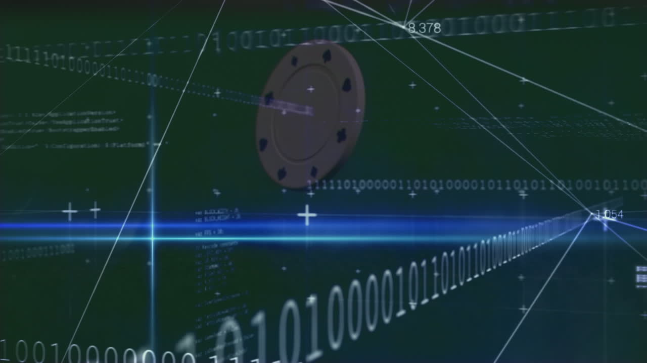 카지노 에 대한 데이터 처리 및 이진 코딩의 애니메이션