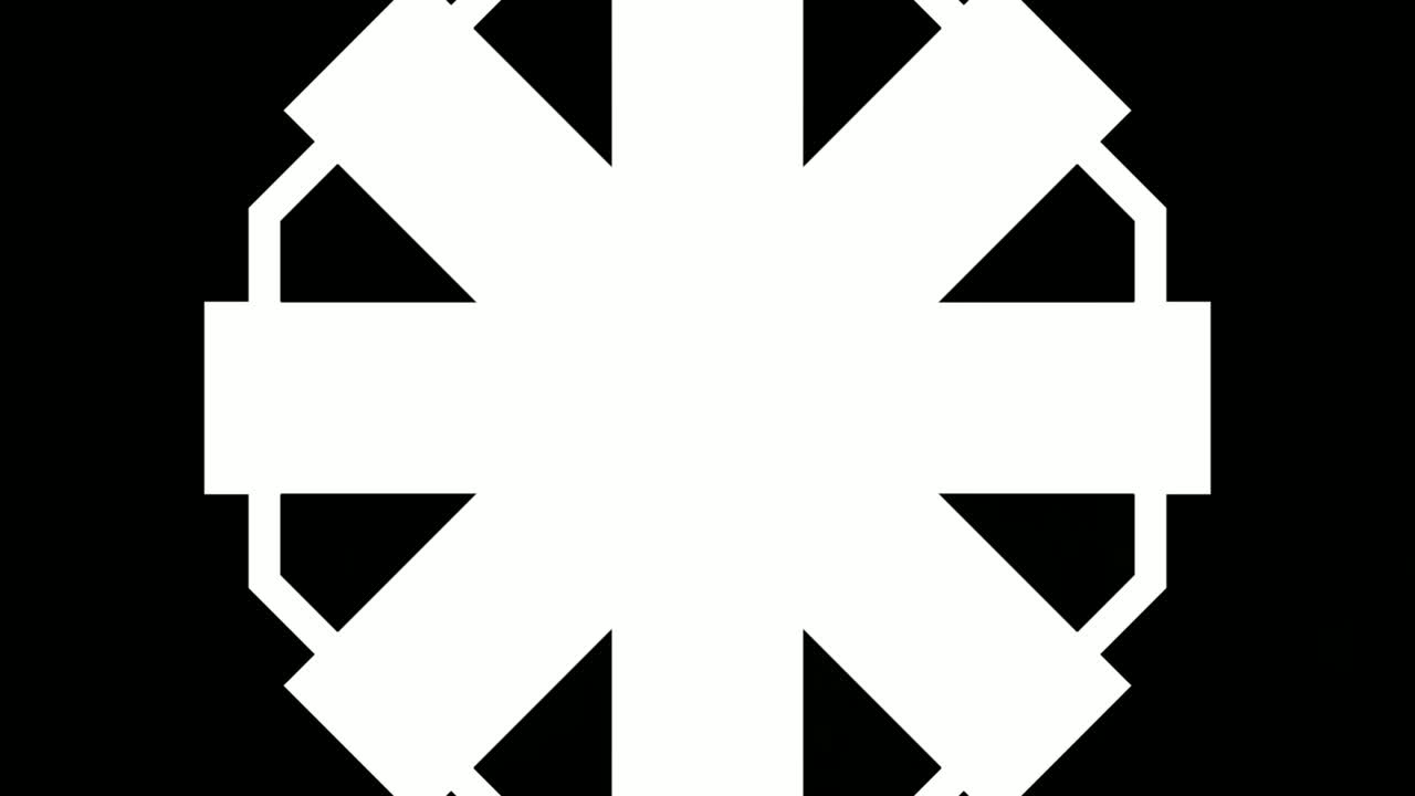 gráficos en movimiento de caleidoscopio