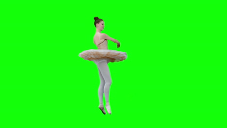 ballerina dancing in slow motion