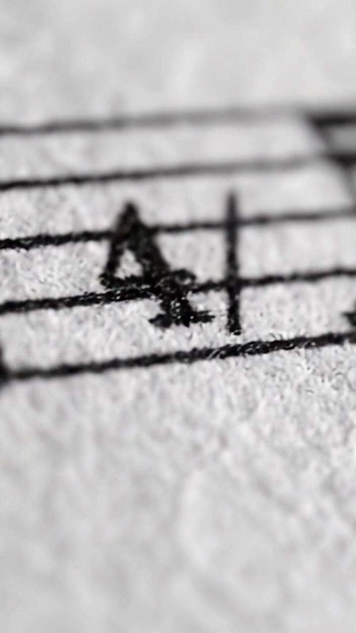 Detailed Close-Up of Musical Notation Illustrating Sheet Music Elements and Their Textures for a Deeper Appreciation of Composition and Rhythm