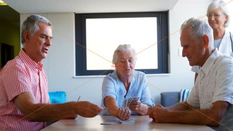 ancianos jugando a las cartas 4k