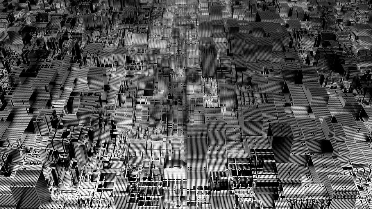 4K Futuristic Abstract CPU Tech Background.