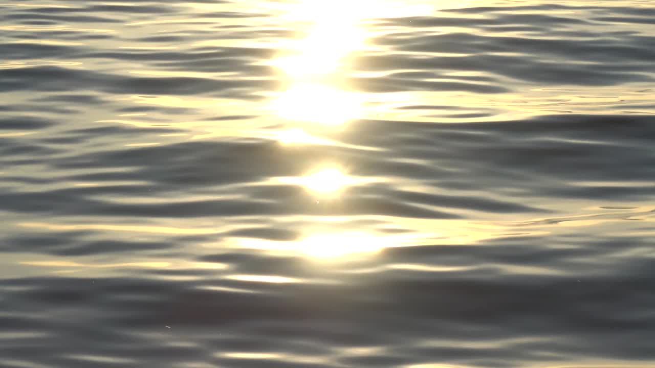 Ripples at the sea a sunset