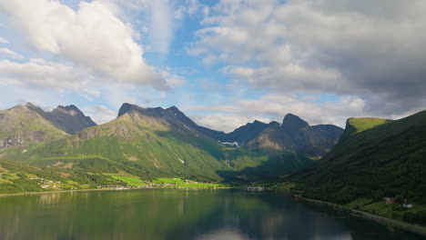 romsdal alps mountain range surrounding the beautiful romsdalen valley