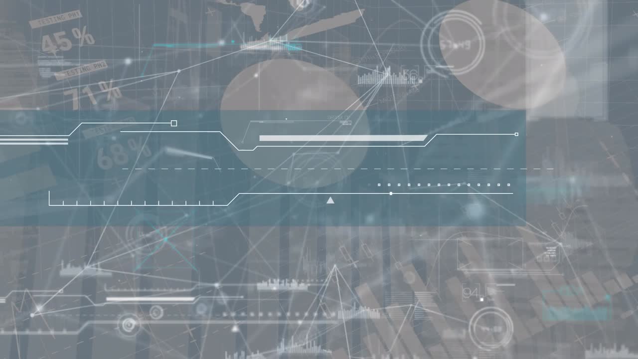 Animation of statistics and data processing over grid