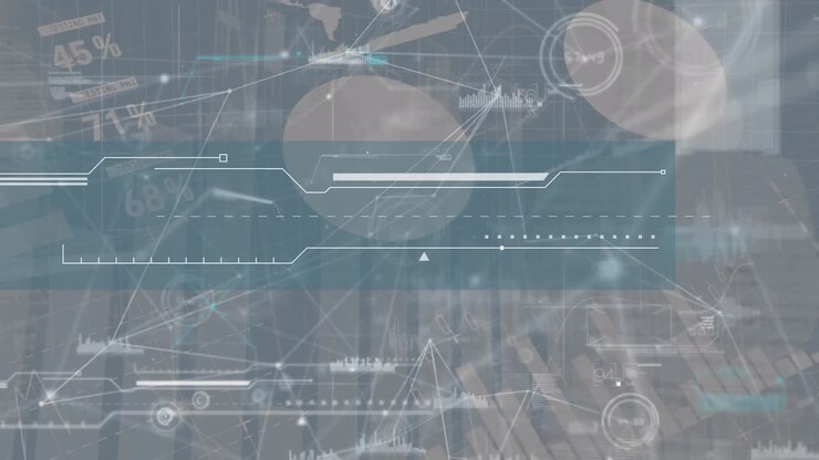 Animation of statistics and data processing over grid