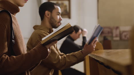 group of people at the church