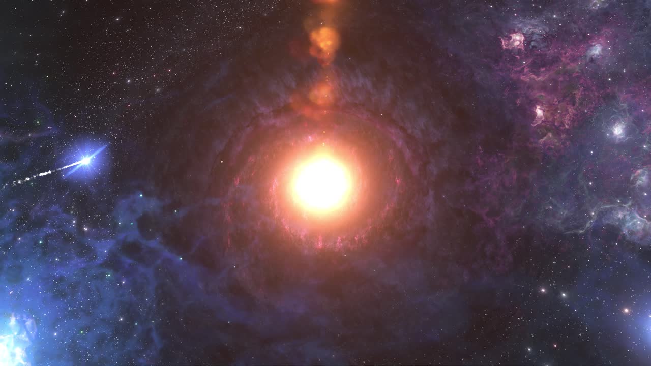 nebulosa cósmica y estrella