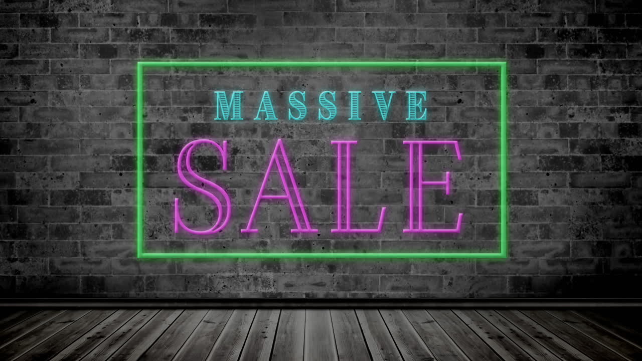 프레임 4k에서 반 ⁇ 이는 대규모 판매 텍스트의 애니메이션