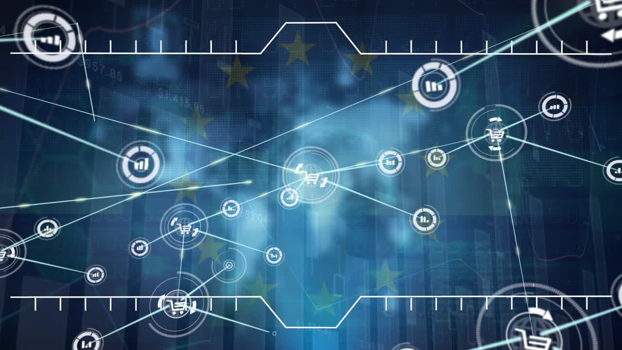 Network of profile icons and network of profile network stack network
