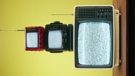 Retro Televisions with Static Screens