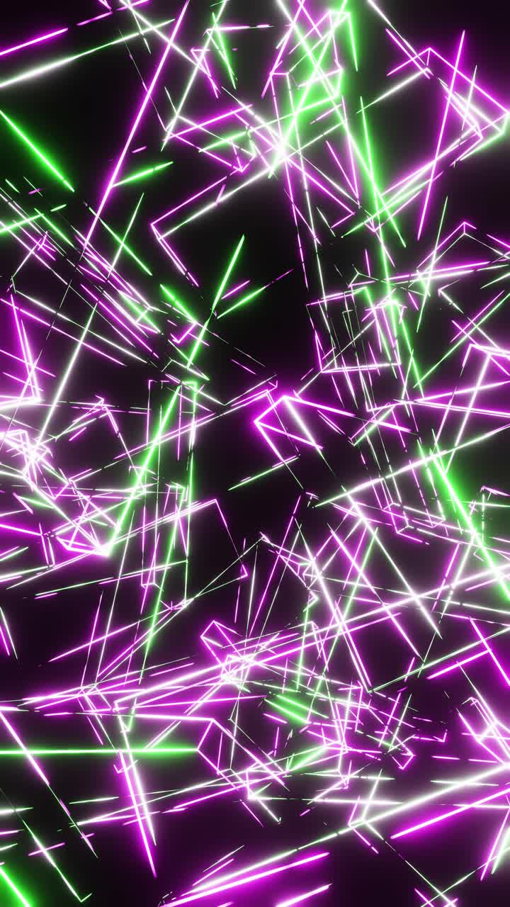 abstracción de formas geométricas. video en bucle vertical