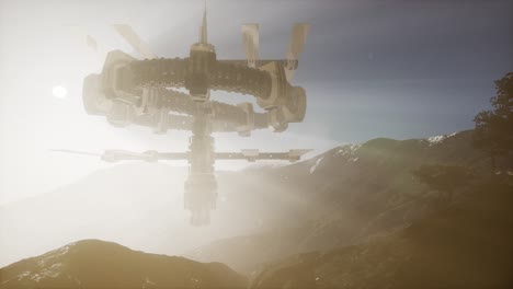 ovni alienígena en la tierra