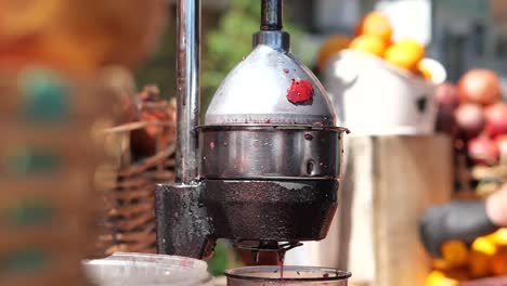 freshly squeezed fruit juice
