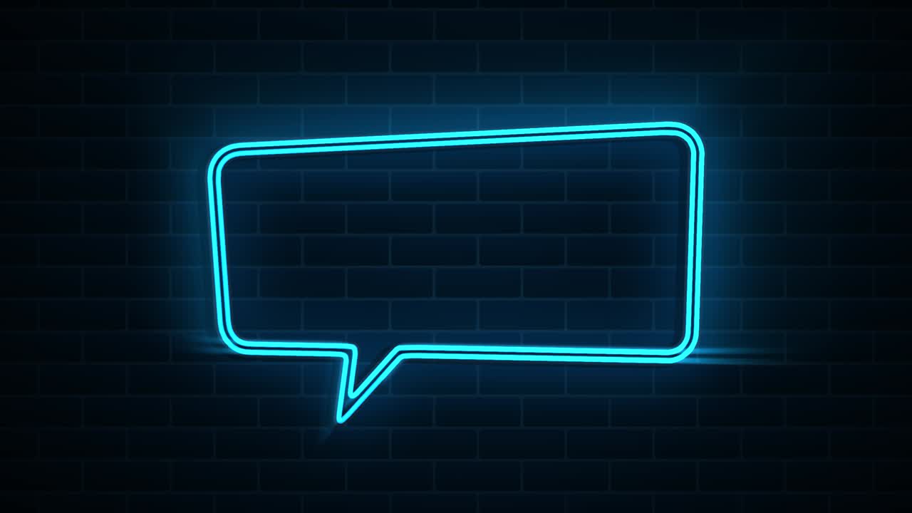 Animated white outlined speech bubble, chat balloon icon. Pictogram, comic book, anime. Useful for web site, banner, greeting cards, apps and social media posts. Chroma key, black screen background.