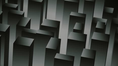abstract 3d isometric block cube black background
