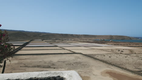 lanzarote landscape with salinas de janubio canary islands