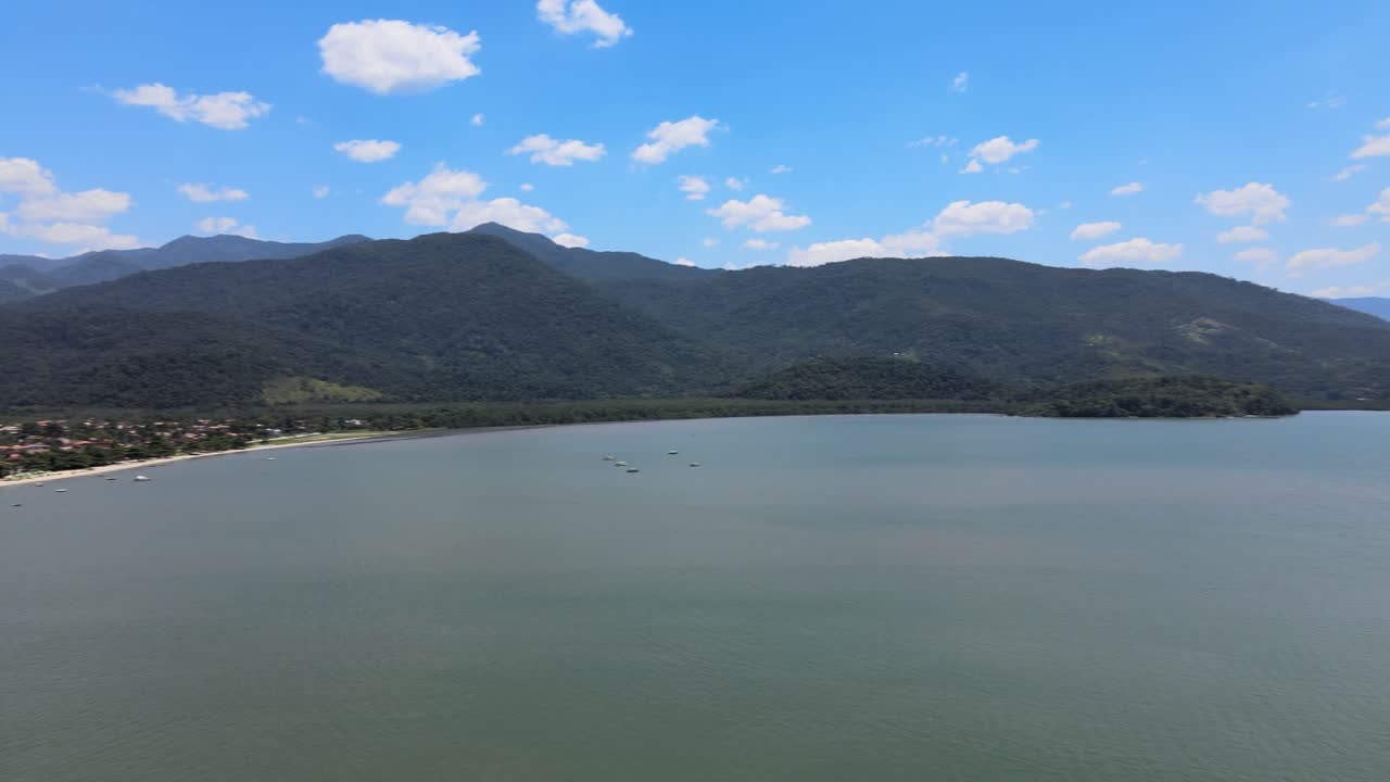 파라티, 리우데자네이루, 브라질의 바다와 자바콰라 해변의 탁 트인 전망