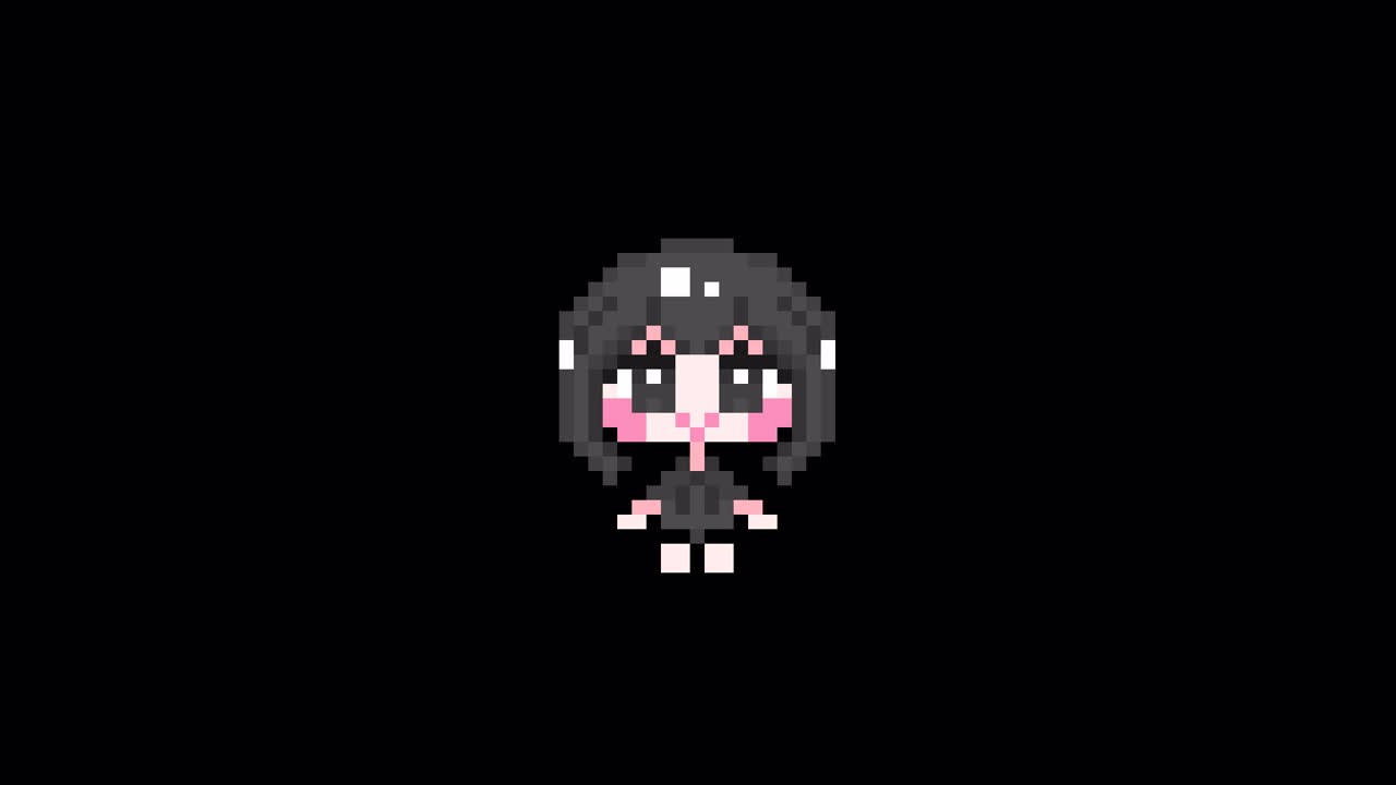 Pixel girl 01 sitting Looping animation. 1080p (6).mov